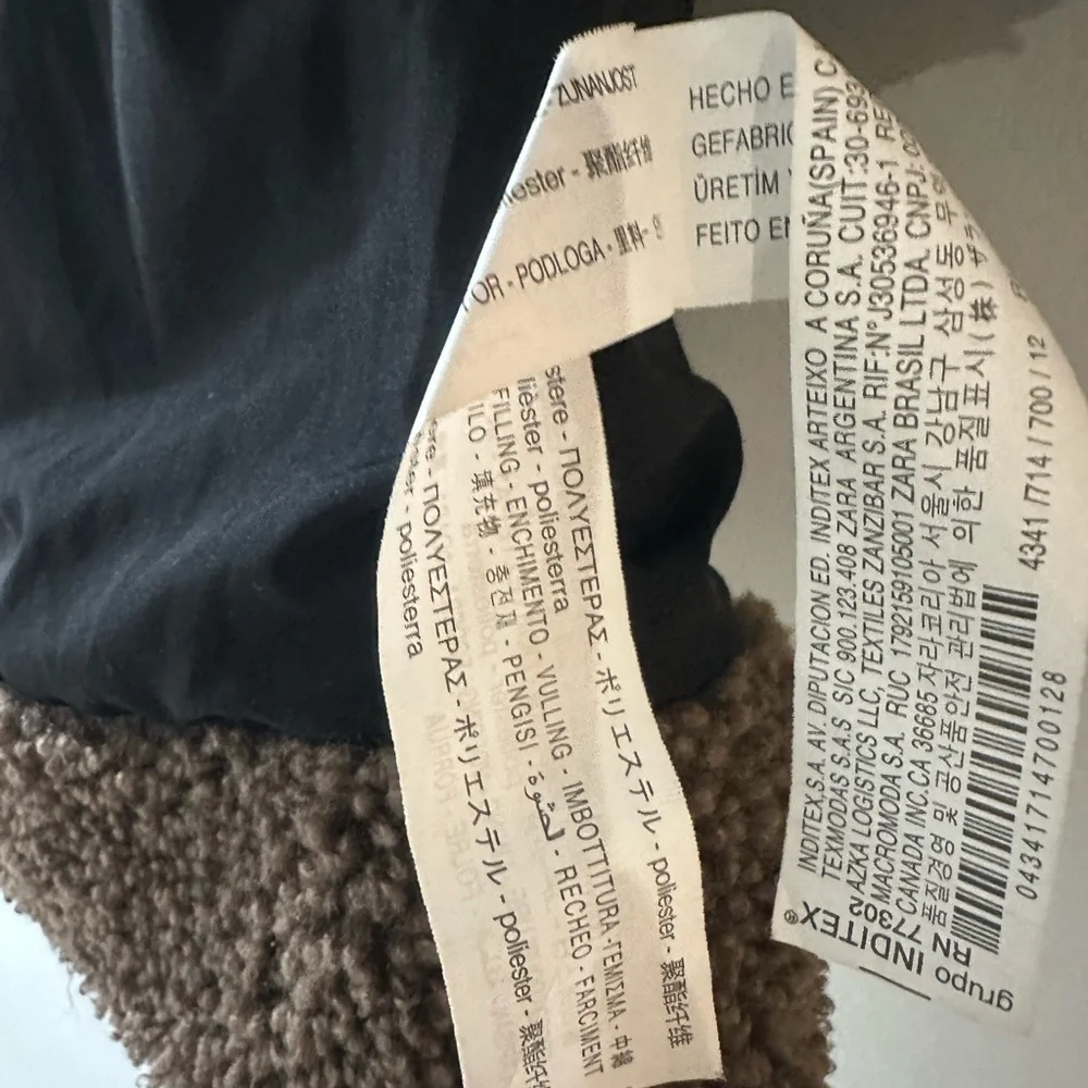 Zara Brown Fleece-Lined Jacket